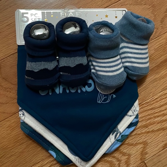 Matching Sets Nwt 5 Piece Baby Boy Sock And Bandana Set Poshmark